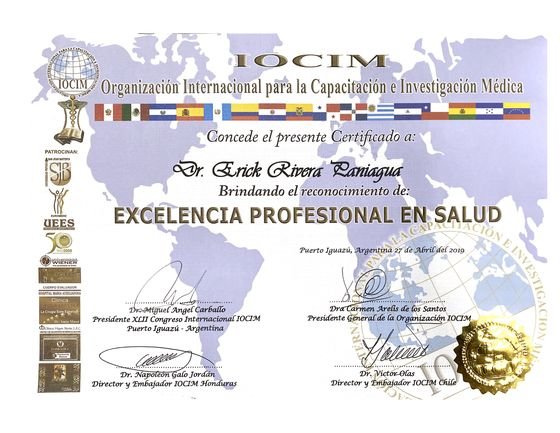 Professional Excellence in Health, IOCIM
